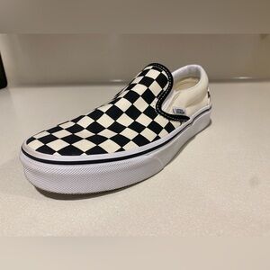 Vans Slip-On Sneakers - Black and Cream Checkered